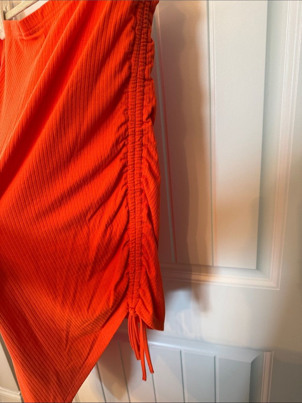 SHEIN Orange Asymmetrical Wrap Skirt - Picture 3 of 4
